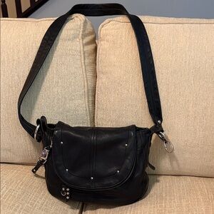 b. makowsky Black Crossbody Bag